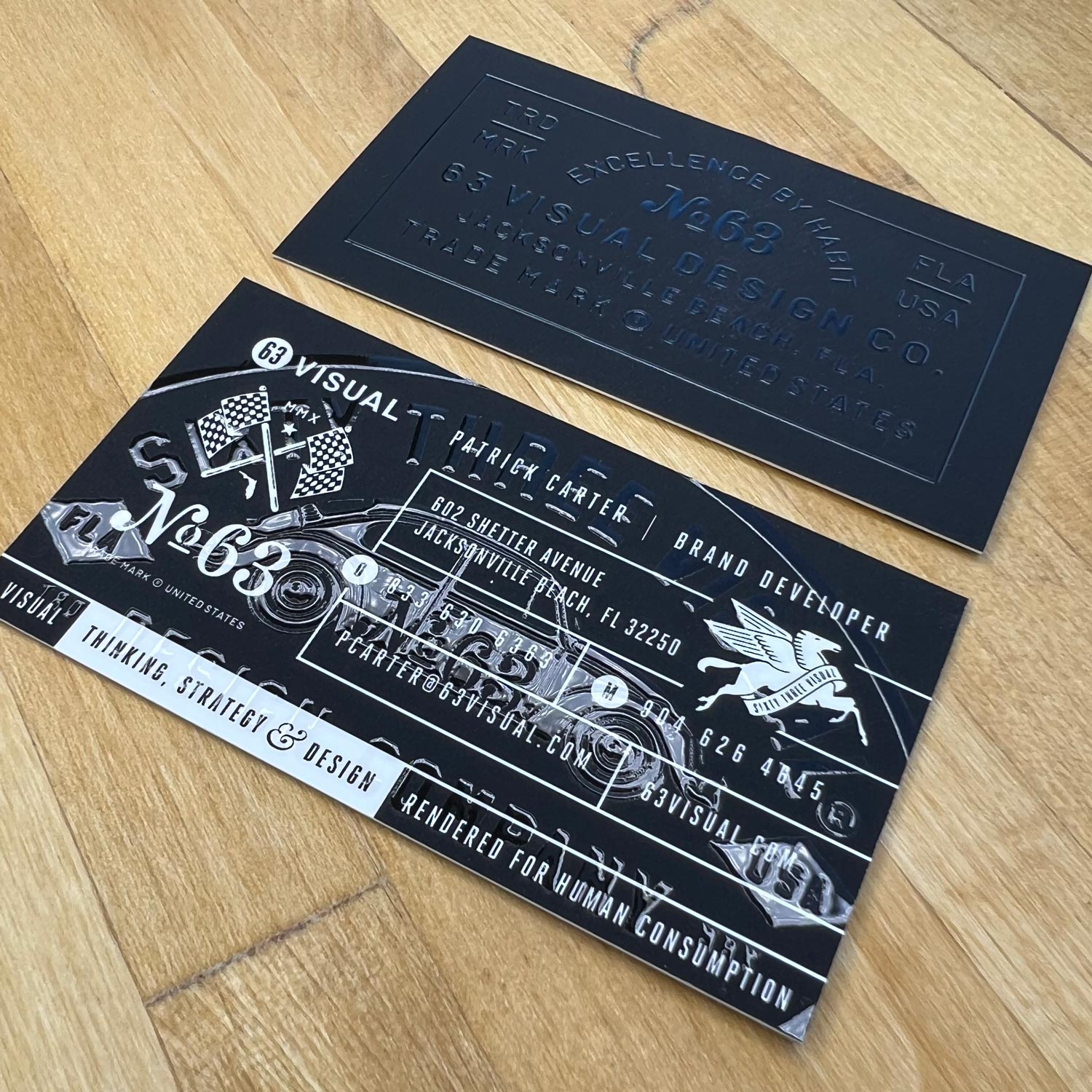 Spot Gloss Custom Business Card Design