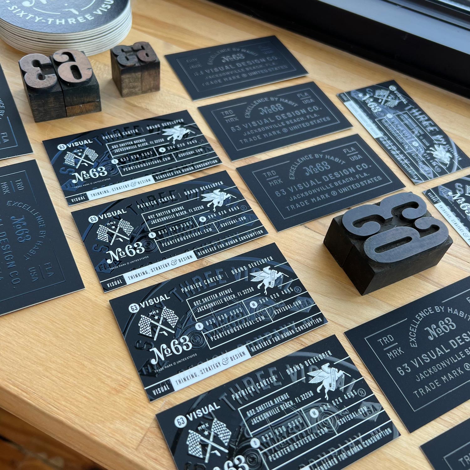 Spot Gloss Custom Business Card Design – Brand Development in Jacksonville, Florida